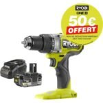 Ryobi – Perceuse-visseuse à percussion 18V Brushless