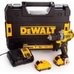 Dewalt – Perceuse-visseuse 12V 2.0Ah avec 2 batteries Li-ion – Moteur sans charbons – Couple 57.5Nm – DCD701D2
